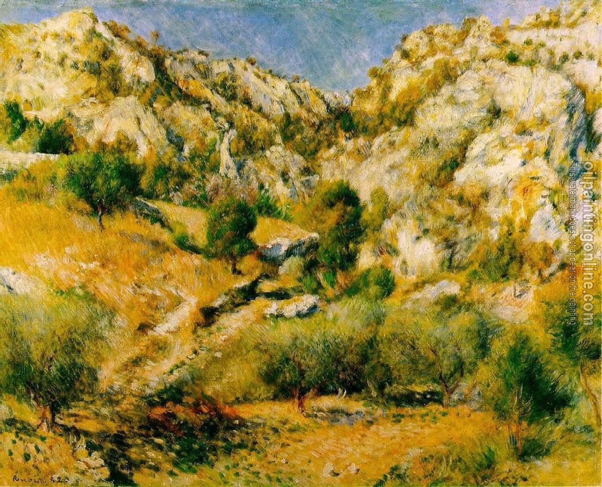 Renoir, Pierre Auguste - Rocky Craggs at l'Estaque
